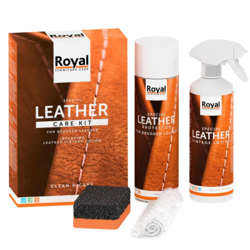Oranje Furniture Leather Care Kit - Geschuurd Leer