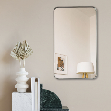 Spiegel Ovalis Staal 50x90cm - Giga Meubel
