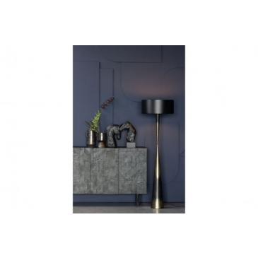 BePureHome Blackout Too Staande Lamp Metaal Zwart/brass