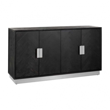 Richmond Dressoir Blackbone Zilver 4-deuren