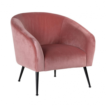 Richmond Fauteuil Inova Blush Velvet / Zwart