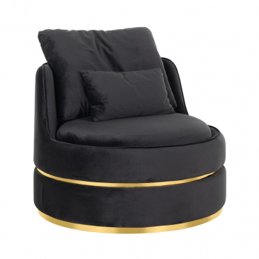 Richmond Fauteuil Kylie Antraciet Velvet / Goud