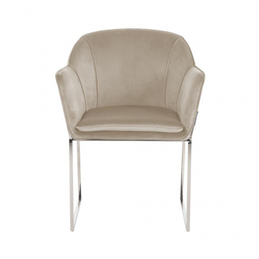 Richmond Stoel Tresanto Khaki Velvet Zilver
