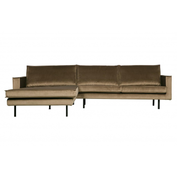 Rodeo Chaise Longue Links Velvet Taupe