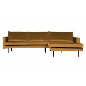 Rodeo Chaise Longue Rechts Velvet Oker