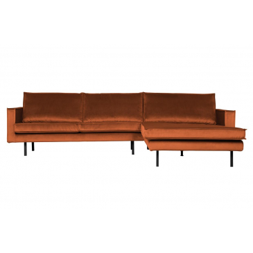 Rodeo Chaise Longue Rechts Velvet Roest