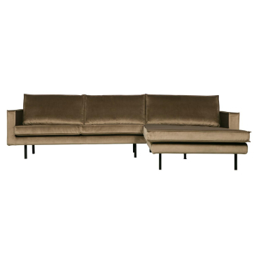 Rodeo Chaise Longue Rechts Velvet Taupe