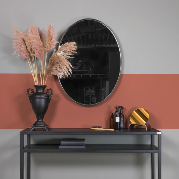 Spinder Design Ovale Spiegel Donna Zwart 60x80