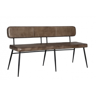 I-Catchers Bankje Interlagos Met Rugleuning Olijf 160cm