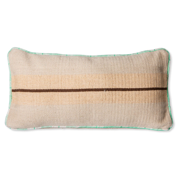 Hkliving Handgeweven Wool Cushion Bruin (38X74)