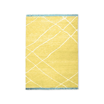 Hkliving Handgeknoopt Woolen Rug Yellow (180X280)
