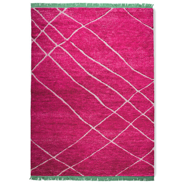 Hkliving Handgeknoopt Woolen Rug Pink (260X360)