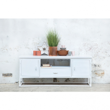 Tv-meubel Dansk Wit 145cm Giga meubel 