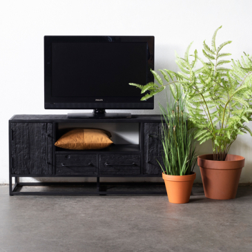 Tv-Meubel Pure Black 130cm - Giga meubel