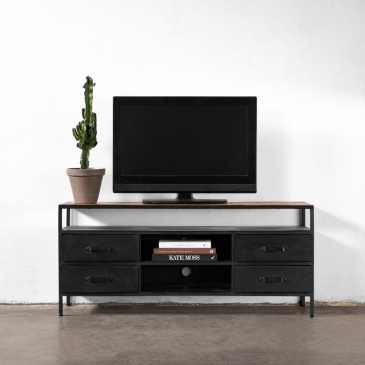 Tv-meubel Sem Zwart 140cm - Giga Meubel 