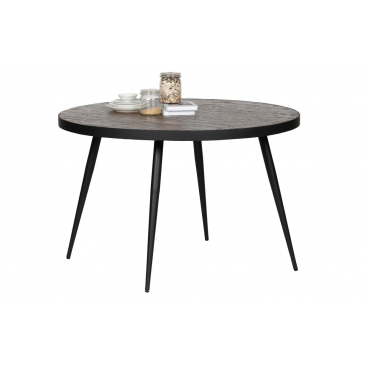 Vic Eettafel Hout/Metaal 76xØ120