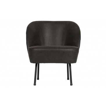 Vogue fauteuil leer zwart