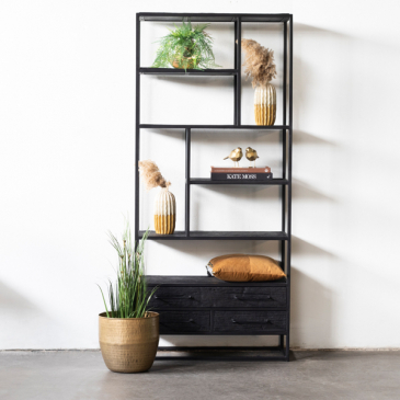 Wandkast Pure Black - Giga Meubel