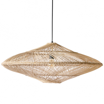 HKliving Wicker Hanging Lamp Oval Natural