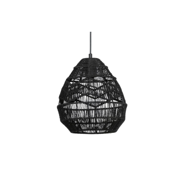 Woood Exclusive Adelaide hanglamp zwart Ø25cm