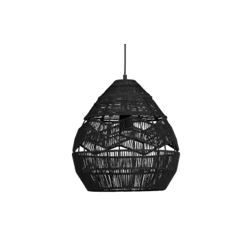 Woood Exclusive Adelaide hanglamp zwart Ø35cm