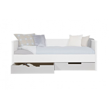 Woood Bedlade Jade Wit Ongeborsteld Set van 2