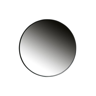 Woood Doutzen spiegel metaal zwart Ø80cm