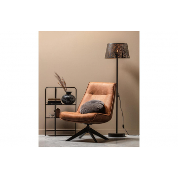 Woood Draaifauteuil Skyler Cognac