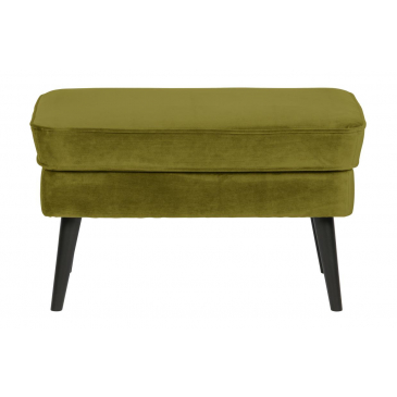 Woood Rocco hocker fluweel olive