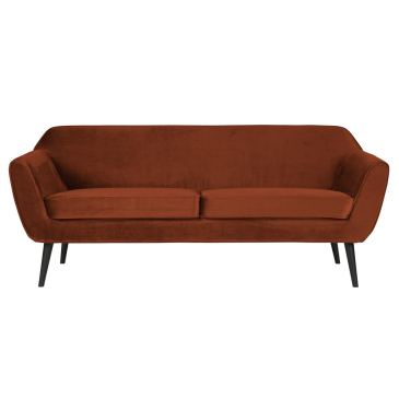 Woood Rocco sofa 187 cm fluweel roest