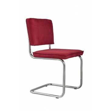 Zuiver Stoel Ridge Rib Rood