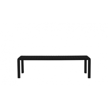 Zuiver Tuinbank Vondel Zwart 175x45cm