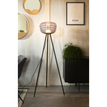 Zuiver Vloerlamp Smokey Zwart