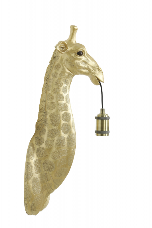 Light & Living Wandlamp Giraffe Goud 61cm