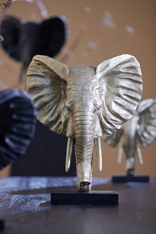 Light & Living Ornament Elephant Licht Goud 49cm