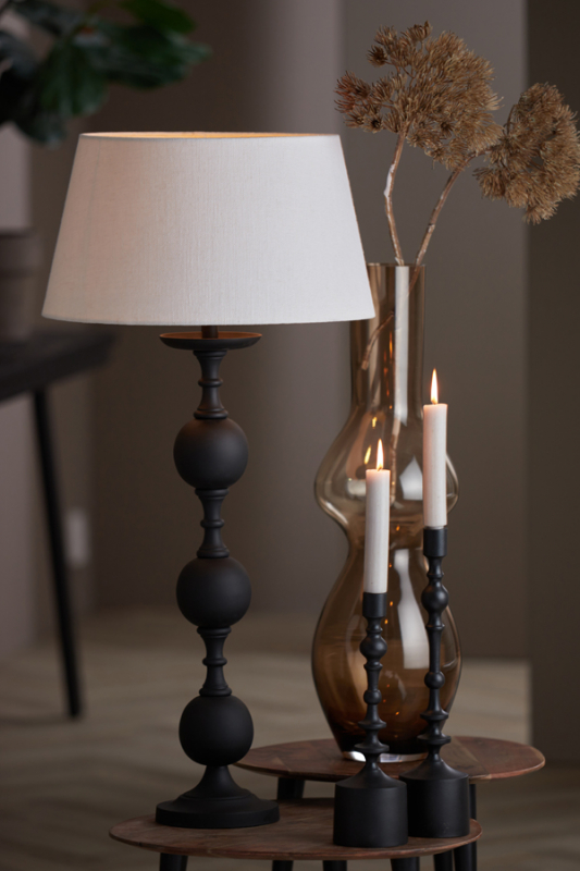 Light & Living Lampvoet Lesane Mat Zwart 70cm