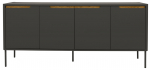 Tenzo Dressoir Switch 4-Deurs Antraciet 173cm