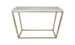 HSM Collection Sidetable Marseille 100cm Wit/Goud Marmer/Metaal