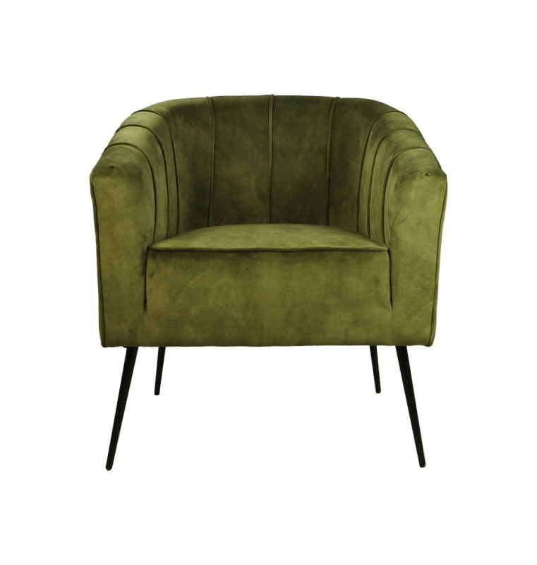 HSM Collection Fauteuil Chester Olijfgroen Adore