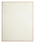 Must Living Wanddecoratie Japanese Ginko Leaf Wit Bananenschors 102x127cm
