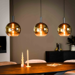 Hanglamp Pitney 3-Lichts Goud - Giga Meubel