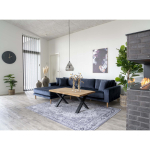 House Nordic Lounge Bank Lido Links Donkerblauw Velvet