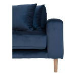 House Nordic Lounge Bank Lido Links Donkerblauw Velvet