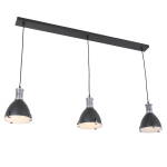 Steinhauer Storm Hanglamp Zwart 3-lichts