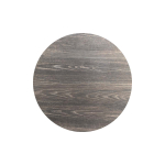 Tuintafel Riverwashed Wood Infinity Wit Frame HPL Ø70cm - Giga Meubel
