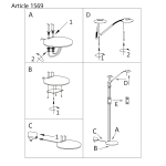 Steinhauer Zenith LED Vloerlamp 2-lichts Brons 163cm