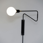 House Doctor Wandlamp Swing Zwart 35cm
