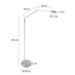 Steinhauer Zodiac Vloerlamp Knik Staal 120cm