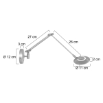 Steinhauer Zodiac LED Knik Wandlamp Staal