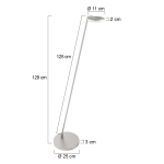 Steinhauer Turound Vloerlamp Staal 146cm
